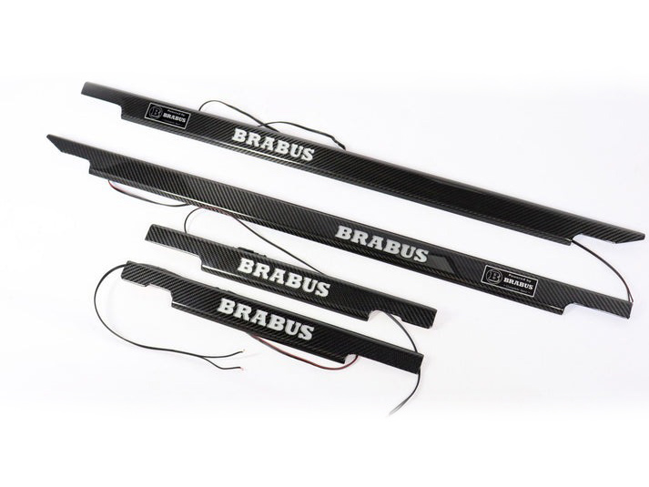 Mercedes-Benz G-Wagon W463 Brabus Carbon Fiber LED Door Sills Set 4 pcs